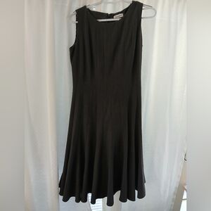 Calvin Klein Charcoal Midi Dress Fit And Flare